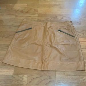 Halogen leather skirt